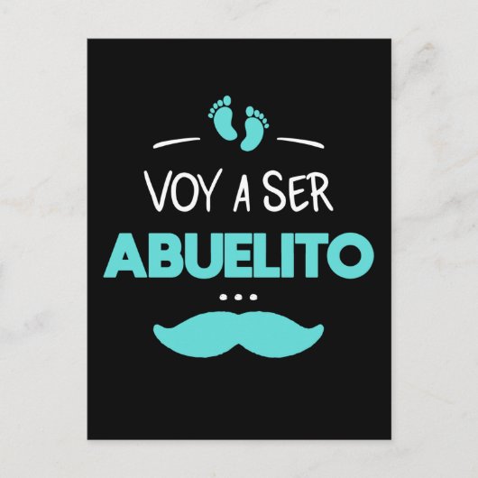 Voy a ser abuelito postkarte (Vorderseite)