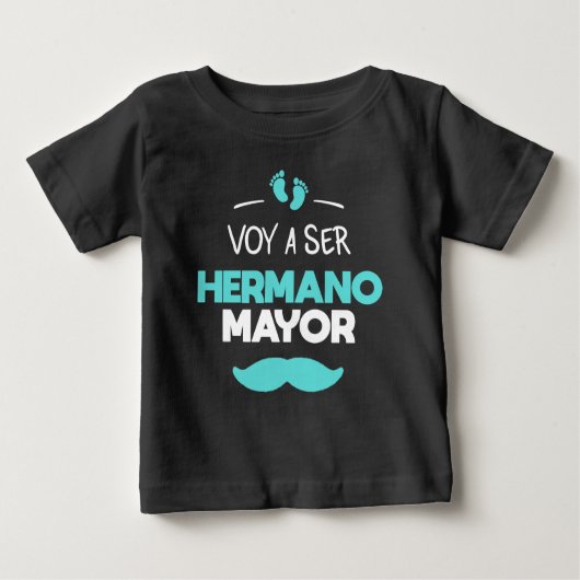 Voy a ser hermano Mayor Baby T-shirt (Vorderseite)