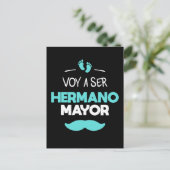Voy a ser hermano Mayor Postkarte (Stehend Vorderseite)