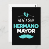 Voy a ser hermano Mayor Postkarte (Vorne/Hinten)