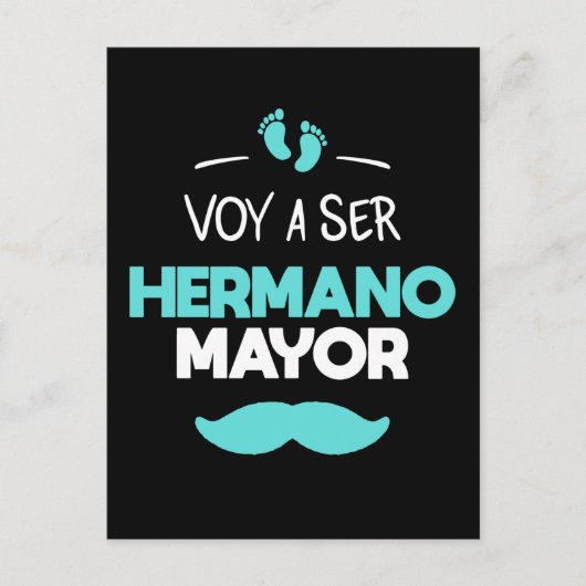 Voy a ser hermano Mayor Postkarte (Vorderseite)