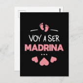 Voy a ser madrina postkarte (Vorne/Hinten)