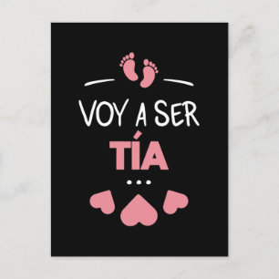 Voy a ser tia postkarte