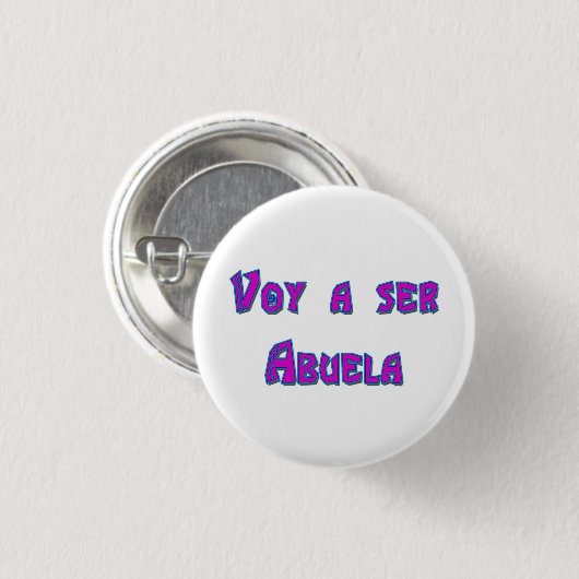 Voy ein ser Abuela Button (Vorne & Hinten)