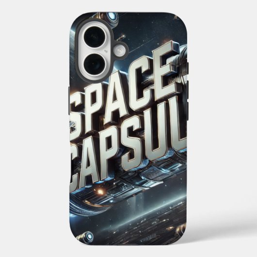 "Voyage Beyond: The Space Capsule Odyssey" Case-Mate iPhone Hülle (Rückseite)