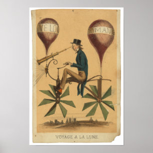 VOYAGE EIN LA LUNE POSTER