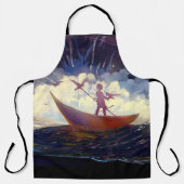 “Voyage Through the Storm” All-Over Print Apron Schürze (Vorderseite)