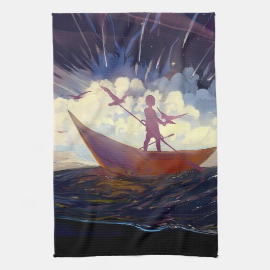 “Voyage Through the Storm” Kitchen Towels Geschirrtuch (Vertikal)