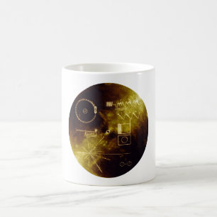 Voyager 1 + 2 Sounds von Earth Record Gold Cover Kaffeetasse