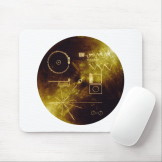 Voyager 1 + 2 Sounds von Earth Record Gold Cover Mousepad