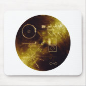 Voyager 1 + 2 Sounds von Earth Record Gold Cover Mousepad (Vorne)
