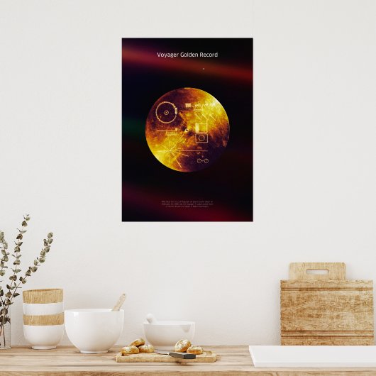 Voyager 1 Golden Record - Poster (Küche)