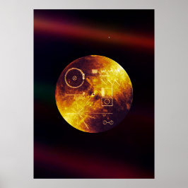 Voyager 1 Goldene Aufzeichnung Poster