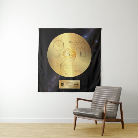Voyager 1 Goldener Datensatz - Band Wandteppich (Beispiel)
