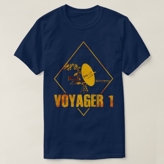 Voyager 1 Interstellare Space Probe 3 T-Shirt (Design vorne)