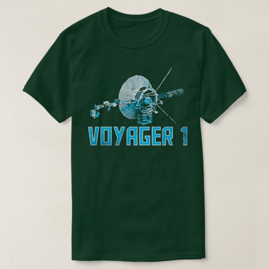 Voyager 1 Interstellare Space Probe 8 T-Shirt (Design vorne)