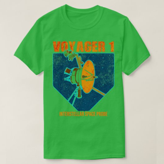 Voyager 1 Interstellare Space Probe T-Shirt (Design vorne)