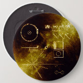 Voyager Golden Record Button (Vorne & Hinten)