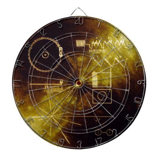Voyager Golden Record Dartscheibe (vorne)