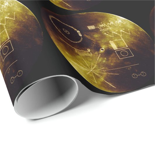 Voyager Golden Record Geschenkpapier (Rolleneckpunkt)