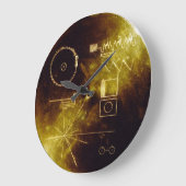 Voyager Golden Record Große Wanduhr (Winkel)