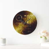 Voyager Golden Record Große Wanduhr (Zuhause)