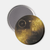 Voyager Golden Record Magnet (Vorderseite/Rückseite)