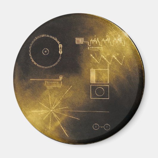 Voyager Golden Record Magnet (Vorne)