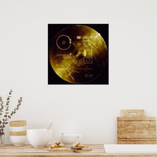 Voyager Golden Record Poster (Küche)
