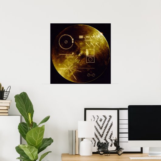 Voyager Golden Record Poster (Heimbüro)