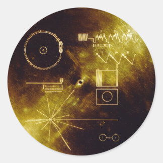 Voyager Golden Record Runder Aufkleber