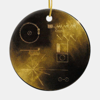 Voyager-goldene Aufzeichnung Keramikornament