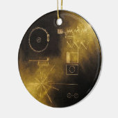 Voyager-goldene Aufzeichnung Keramikornament (Links)