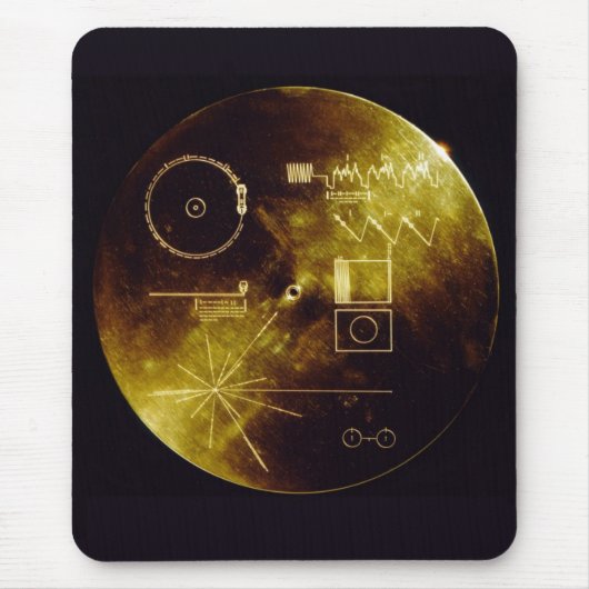 Voyager-goldene Aufzeichnung Mousepad (Vorne)