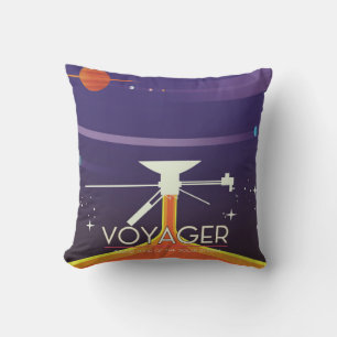 Voyager Grand Tour Wissenschaftsposter Kissen