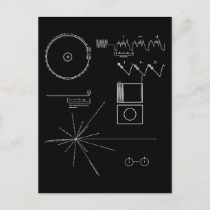 Voyager-Meldung Postkarte