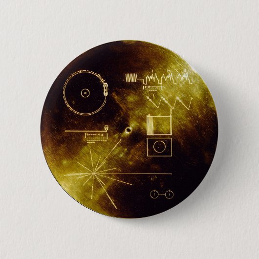 Voyager-Mitteilung Button (Vorderseite)