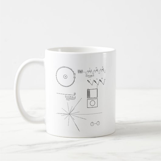 Voyager-Mitteilung Kaffeetasse (Links)
