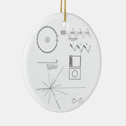 Voyager-Mitteilung Keramik Ornament (Rechts)