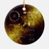Voyager-Mitteilung Keramik Ornament (Hinten)