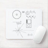 Voyager-Mitteilung Mousepad (Mit Mouse)