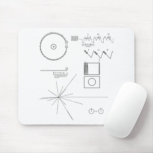 Voyager-Mitteilung Mousepad (Mit Mouse)