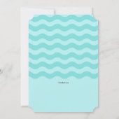 Voyager Sonnendusche Einladung Blau (Rückseite)