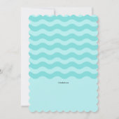 Voyager Sonnendusche Einladung Rosa (Rückseite)