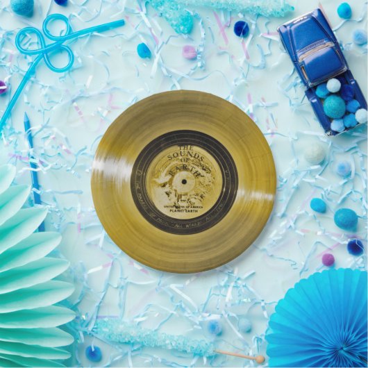 Voyager Spacecraft Golden Record Pappteller (Party)