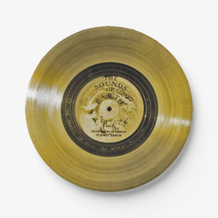Voyager Spacecraft Golden Record Pappteller