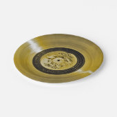 Voyager Spacecraft Golden Record Pappteller (Schrägansicht)