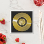 Voyager Spacecraft Golden Record Serviette (Beispiel)