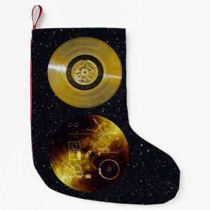 Voyager Spacecraft Golden Record und Cover Kleiner Weihnachtsstrumpf