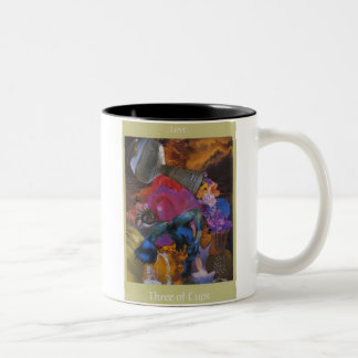 Voyager-Tarot:: 3 der Schalen-Tasse Zweifarbige Tasse